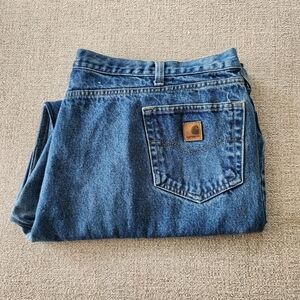 Carhartt Relaxed Fit Jeans Mens Size 50x30 Medium Wash Denim